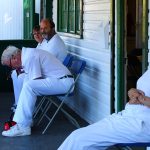 Club finals weekend 2019. Players relaxing before the games start.