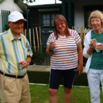 Captain Vs President - post-match tea on the green