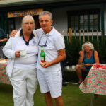 Captain Vs President - post-match tea on the green