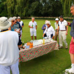 Captain Vs President - post-match tea on the green