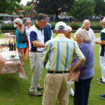 Captain Vs President - post-match tea on the green