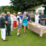 Captain Vs President - post-match tea on the green