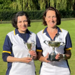 Finals Weekend 2024 - Ladies Championship finalists celebrate holding their cups